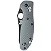 Benchmade - Mini Griptilian 555-1 Knife, Serrated Sheepsfoot, Coated Finish, Gray Handle