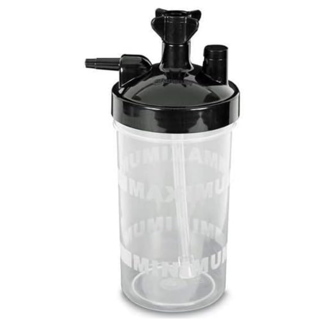 The Oxygen Store Bubble Humidifier 350 cc - Dry 6 PSI Pop-Off 7600 for O2 Concentrator | Quiet Operation, and Long-Term Compatible with most Oxygen Sources | Perfect for Oxygen Therapy in Home