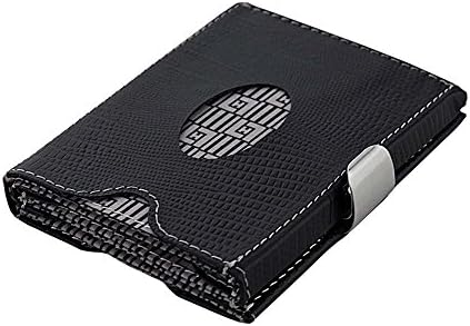 Slim Front Pocket Purse RFID Blocking Bifold Money Clip Leather Card Case Wallet With Locking Device For Men And Women