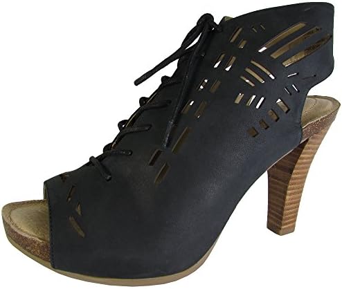 Adam Tucker By Me Too Womens Gemma Pump Sandal Shoes, Black Nubuck, US 9.5