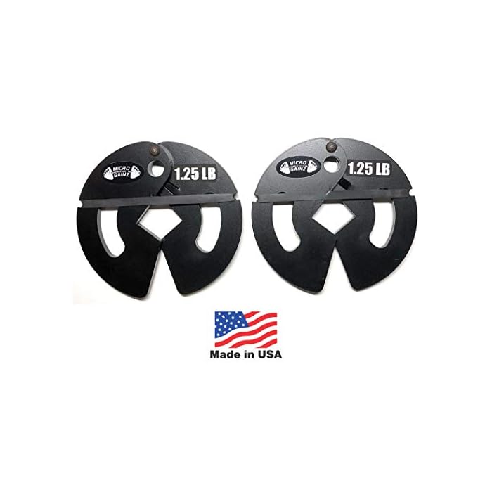 Micro Gainz 1.25LB Banded Dumbbell Fractional Weight Plates 2 Pack