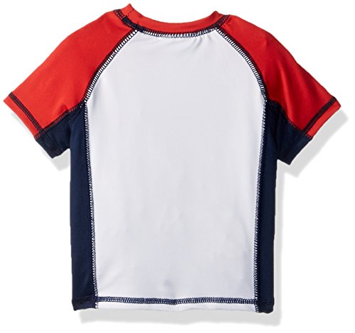 Baby Buns Baby Boys Two Piece Surf USA Rashguard Swimsuit Set, Multi, 6-9 Months