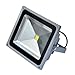 WoneNice Waterproof 50W LED Flood Light Cool White High Power Outdoor Spotlights Industrial Lighting Home Security Lighting Outdoor House Business Surveillance Safety Wall Washer High Building Ad Billboard Garden Plant Deck Landscape Decor (Silver, 50W 110V Cool White)
