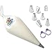 100 Pastry Bags 16 IN | Heavy Duty Piping Bags with Extra Thickness | Disposable Icing Bags with 1 Coupler and 2 Ties | Cake Decoration Piping Bags | Anti-Burst and Non-slip Piping Bag