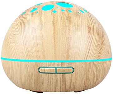 Essential Oil Diffuser 300ml MOOVIE Wood Grain Aromatherapy Diffuser Long Lasting Ultrasonic Cool Mist Aroma Humidifier 8 LED Colorful Light with Adjustable Mist Mode for Home Office Spa