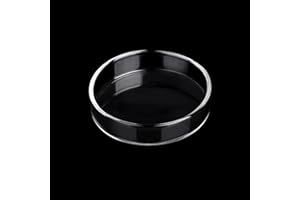 Dannisly Aquarium Glass Feeder Dish Shrimp Feeding Dish Round Clear Glass Fish Feeder Bowl Fish Tank Food Tray Container Prevent Food Spilling, 65mm