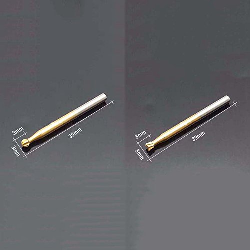 TOOGOO 10pcs HSS Titanium Routing Rotary Milling Rotary File Cutter Wood Carving Tools