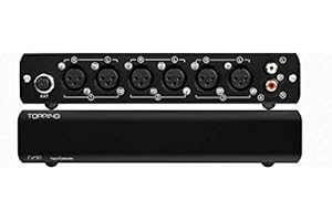 FANMUSIC Topping Pre90 Preamplifier & Ext90 Input Extender Hi-Res Audio NFCA Modules 2RCA 4XLR Combination (Black, Ext90)