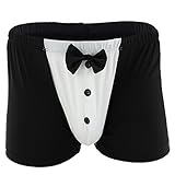 YiZYiF Men's Lingerie Underwear Trunks Bowtie Christmas Fany Boxer Pants