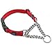 Max and Neo Stainless Steel Chain Martingale Collar - We Donate to a Dog Rescue for Every Collar Sold (Small, RED)