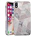 LUMARKE iPhone XR Case, Cute Geometric Grey Marble Fashion Design Men Women Girls,Slim-Fit Matte TPU Clear Bumper Soft Rubber Silicone Best Protective Thin Cover Phone Case iPhone XR [6.1