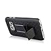 Galaxy S7 Case, Heavy Duty Samsung Galaxy S7 Belt Clip Case Super Slim Hard Shell Holster Clip Cover with Kickstand and Swivel Belt Clip for Galaxy S 7 Cell Phone Black