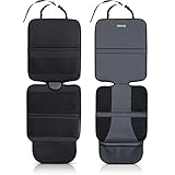Drive Auto Products Car Seat Protector (2-Pack) Ultimate Neoprene Backing is Best Protection for Child & Baby Cars Seats, Dog Mat - Cover Pad Protects Automotive Vehicle Leather, Cloth Upholstery