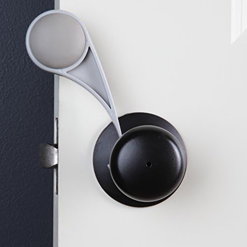 Slam Jam Finger Guard | Child Safety Door Stopper | Rubber Bumper Protects Kids Fingers from Slamming or Pinching | Easy Installation, No Tools Required (Grey)