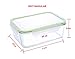 Kinetic Modern Eco Glass Lunch Containers, 3-Pack, 30oz - Glass Meal Prep Containers with Airtight Lids - Stackable, Dishwasher Safe