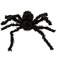 DaySiswong Halloween Outdoor Decorations Hairy Spider, Halloween Realistic Hairy Spiders Set, Valuable Halloween Props Black