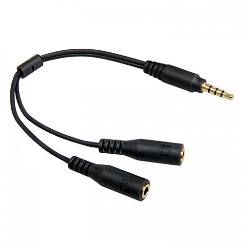 Headset adapter for headsets with separate headphone / microphon
