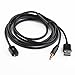 Niceeshop(tm) Black 4 Ft Micro USB to a Male Data Charger Cable with 3.5mm Audio Aux Cable for Sumsung