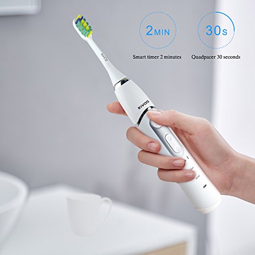 image for KIVOS Rechargeable Electric Toothbrush, Sonic Battery Powered Toothbru