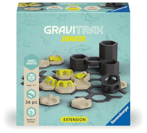 Ravensburger GraviTrax Junior Extension - Multi Routes | Expandable Marble Run | Boost Motor Skills & Creativity | Ages 3+