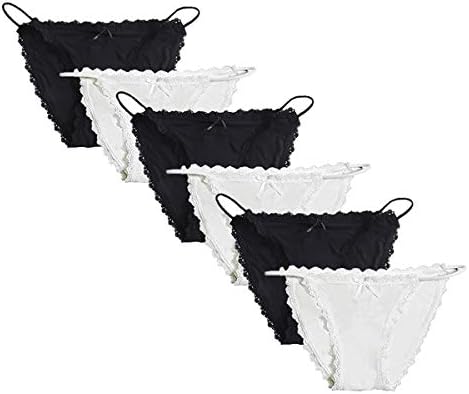 Camelia Women's High End Lace String Bikini Panty, USA Size: XS-L