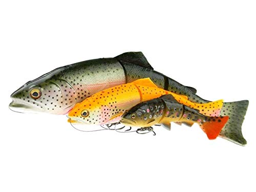 Savage Gear 3D Line Thru Trout Gummifisch Forelle, Kunstköder für Hecht, Zander, Waller, Angelköder zum Spinnfischen und… – Bild 3