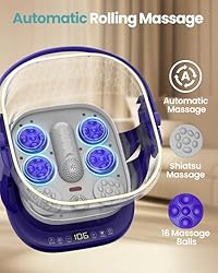 Puboo Collapsible Foot Spa with Heat and Remote