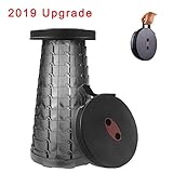 Nahiro Portable Folding Camping Stool Retractable Plastic Foldable Stool for Outdoor Travel Fishing Hiking Garden BBQ Indoor Kitchen Chair