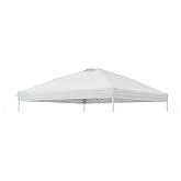 SCOMANAGE Cover Compatible with Ozark 10x10 Straight Leg Canopy | Canopy Cover with Air Vent Compatible with Ozark 10x10 Straight Leg Instant Pop Up Canopy Tent, Canopy Cover ONLY, White