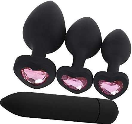 Huikeer t-Shirt Silicone Jeweled Anal Butt Plugs Anal Mini Jump Eggs Trainer Toys Home Travel Pink
