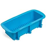 Silicone Bread Pan - 9 x 3½ x 2¼ - Silicone Loaf Pan - Non-Stick - Bread Bakes Evenly Throughout