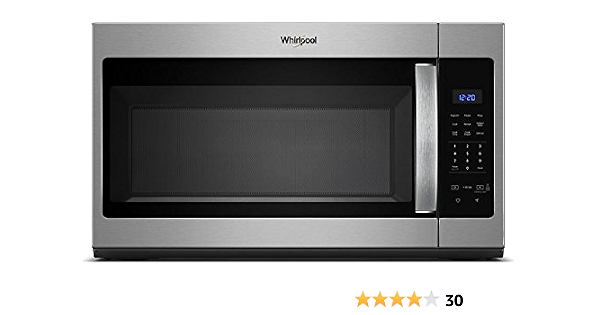 Amazon.com: Whirlpool WMH31017HS - Microondas (1,7 pies cúbicos, 1000 W,  acero inoxidable) : Hogar y Cocina