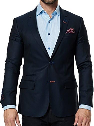 Maceoo Blazer Socrate 4 Navy Maille Size Large