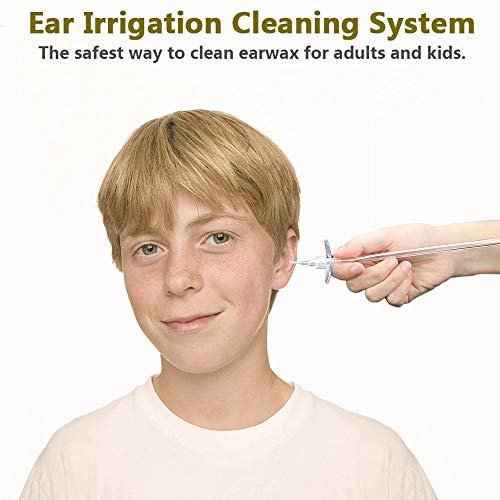 Ear Wax Removal Tool Kit for Ear Cleaning OOCOME Ear Wax Remover Kit for Adults& Kids Ear Syringe Ear Cleaner Irrigation System,Included 1 Ear Washer Bottle,1 Hard Tube,1 Rubber Pipe,5 Disposable Tips