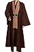 Cosplaysky Adult Tunic Hooded Robe Outfit for Jedi Costume Brown Version