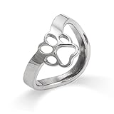 Paw Print Cut Out Thumb Ring