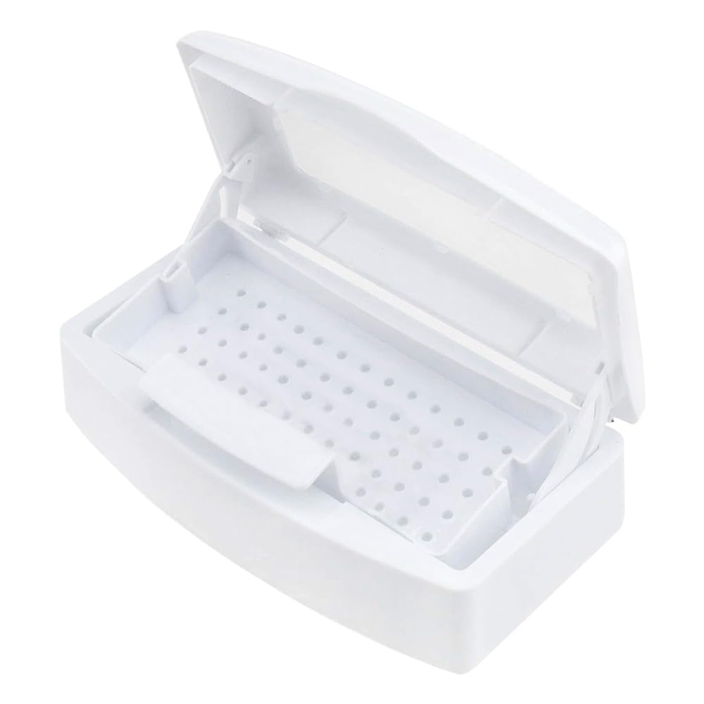 ieron UV Disinfection Box - Professional Nail Tools Sterilization Container for Salons, Plastic UV Sterilizer Box