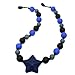 Sensory Oral Motor Aids Chew Necklace for boys girls, Silicone Navy Star Beads Chewlery Jewelry for Autism, ADHD, Baby Nursing or Special Needs Kids - Reduces Chewing Biting Fidgeting for mild Chewers