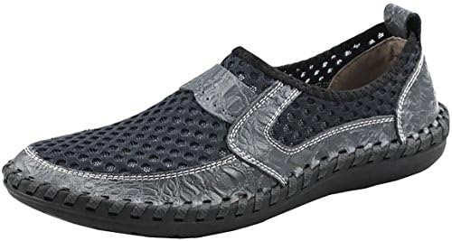 Forucreate Men's Summer Breathable Mesh Casual Walking Shoes Driving Loafers