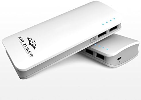 Air Zuker® 15000mAh Portable External Battery Charger Dual USB (2.1A output) Power Bank with LED Flashlight for iPhone, iPad, Samsung Galaxy, Nexus, HTC One, Most other Phones and Tablets