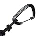 RALLT Wire Gate Carabiners - 12kN (2697lb) Snag-free Heavy Duty Carabiner Clip for Hiking, Hammock & Backpacking - Made with Lightweight, No Rust Aluminum Material- Camping Accessories (Black, 2 Pack)
