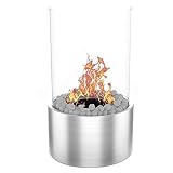 Moda Flame GF307950SS Ghost Tabletop Firepit Ethanol Fireplace - Stainless Steel
