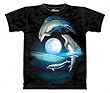 Dolphins Over the Moon The Mountain Tee Shirt