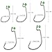 Goture Superline Worm Hooks Jig Circle Fishing Hooks Soft Bait Texas Rig Wide Gap High Carbon Steel for Saltwater black