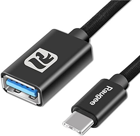 USB-C OTG Host Data Cable,Raugee (0.82ft) Type-C USB-C OTG Cable Adapter Converter for Nintendo Switch, Galaxy S8 Plus Note 8, LG G6 G5 V30,Oneplus 3 5, MacBook (Black)