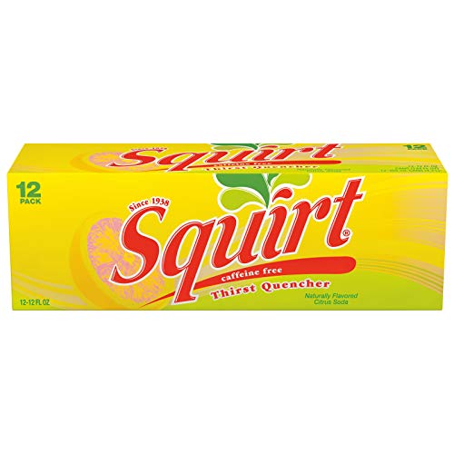 SQUIRT SODA, GRAPEFRUIT, 12 FL OZ CANS, 12 PACK