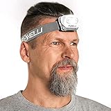 Foxelli LED Headlamp Flashlight for Adults