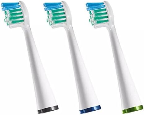 3 pack of Waterpik Replacement Compact SRSB-3W White Brush Heads 3.0 ea