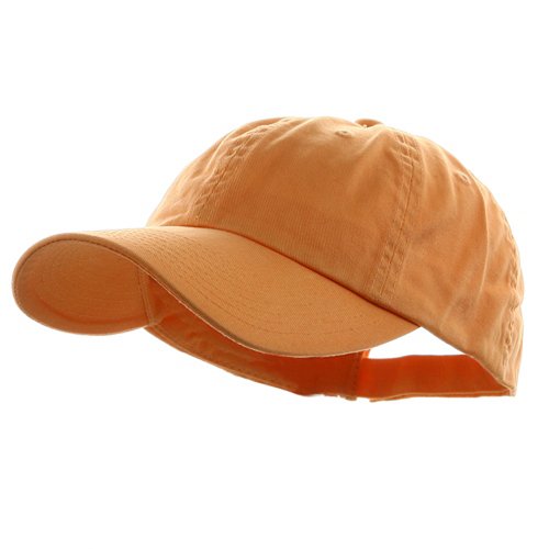 Wholesale Low Profile Dyed Soft Hand Feel Cotton Twill Caps Hats (Peach) - 21211