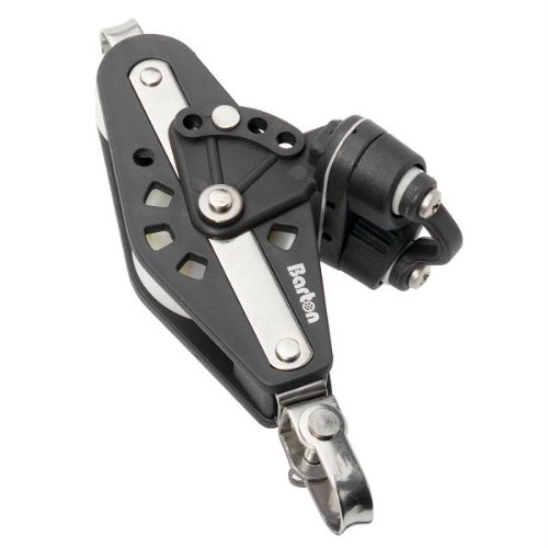 Barton Marine02631 Size 2 Fiddle Swivel Becket and Cam Cleat Block